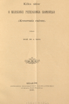 Kilka słów o marskości przedsionka sromowego (kraurosis vulvae)